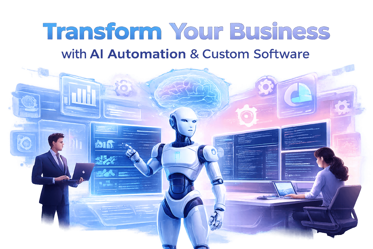 AI automation and custom software development services by Nihit Cloud